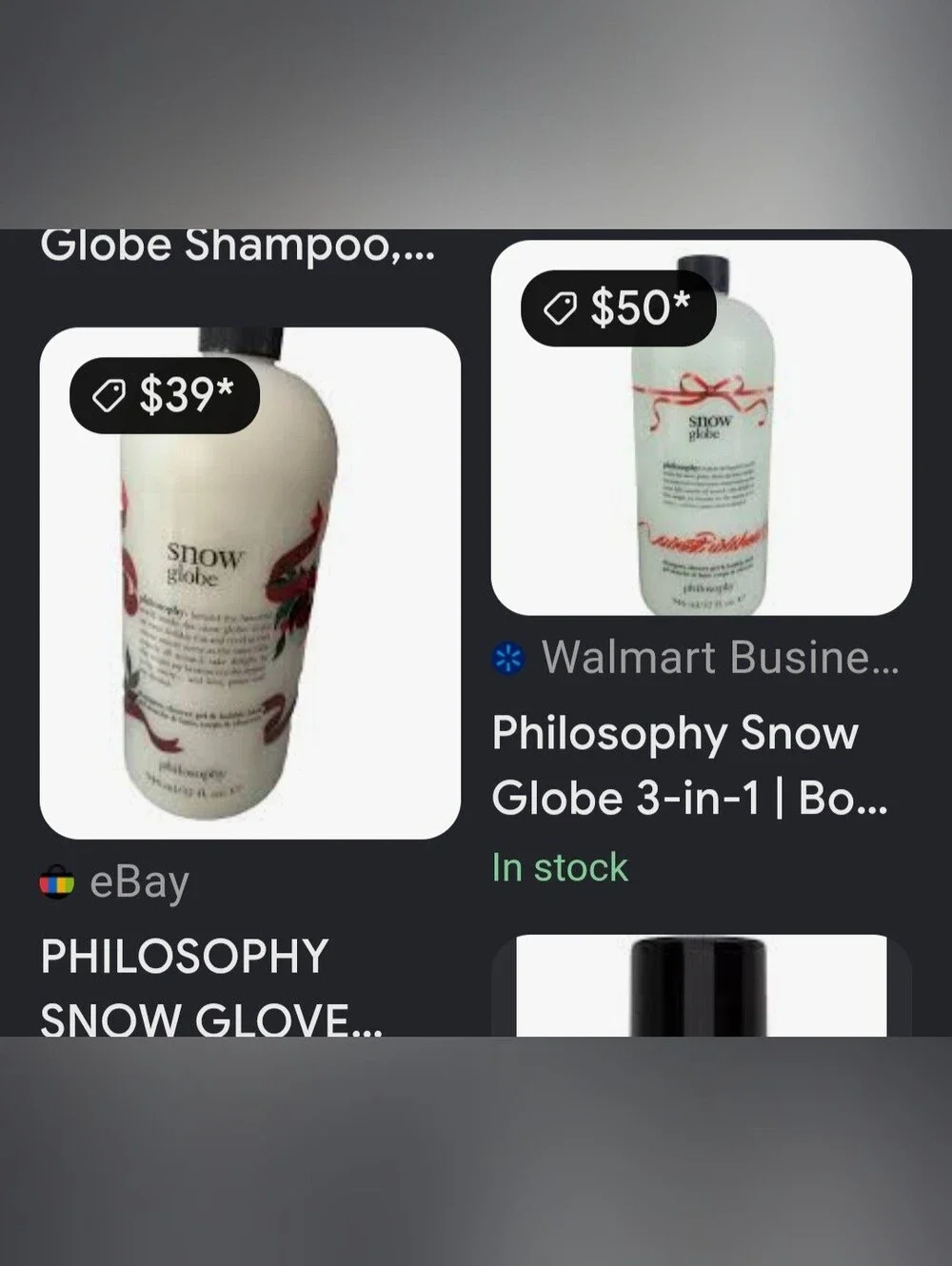 NEW Philosophy Snow Globe All In One